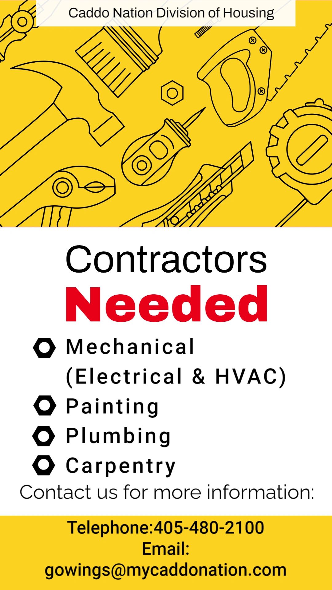 Housing Request for Contractors